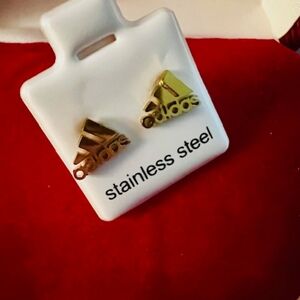 Adidas Gold Stainless Steel Earrings